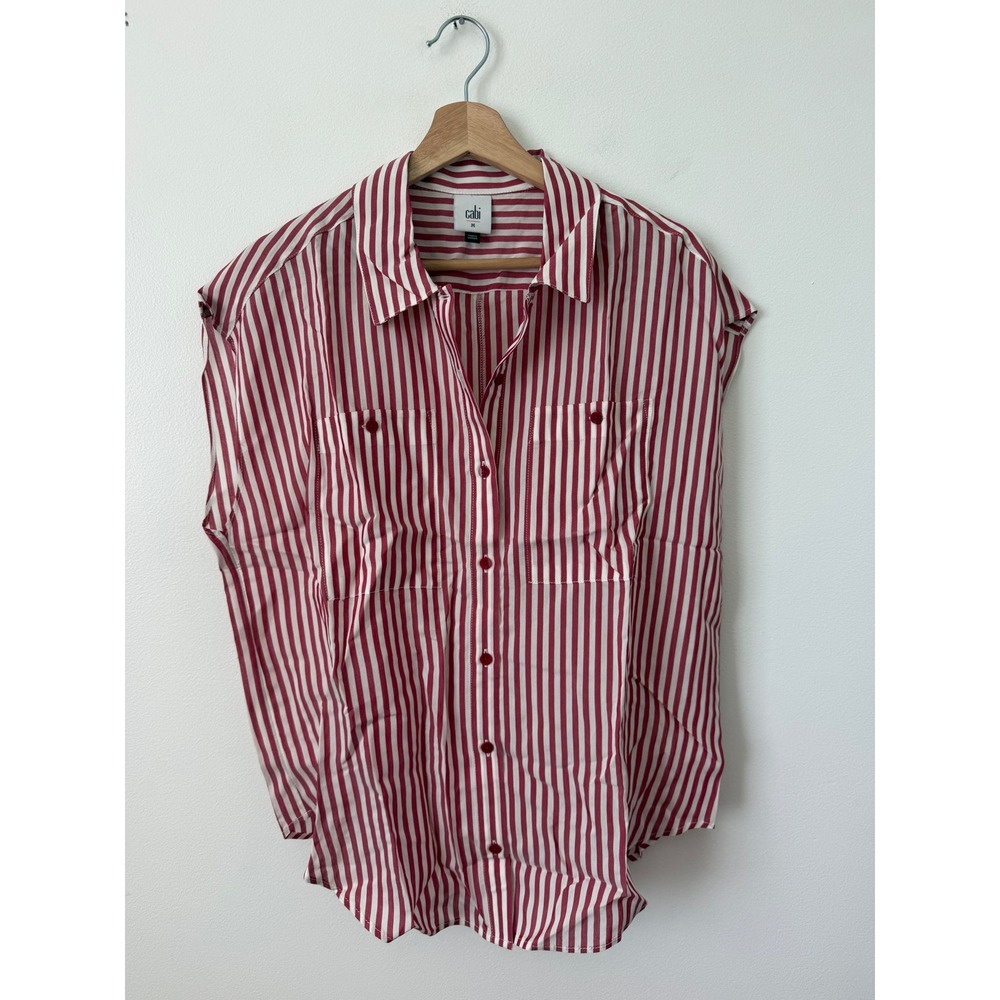 Cabi Sunstripe Top – Red & White Stripes – Women's Medium – NWOT - Picture 2 of 5